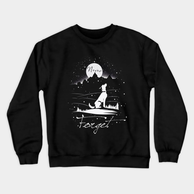 Walkies Dog Crewneck Sweatshirt by ArtRoute02